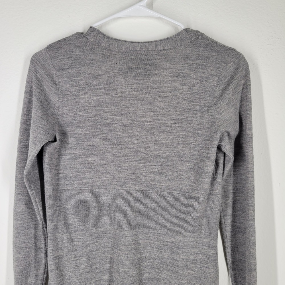 100% Wool Knit‎ Cardigan Womens Sz XS W&B Babydoll Minimalist Quiet Luxury - Picture 5 of 7